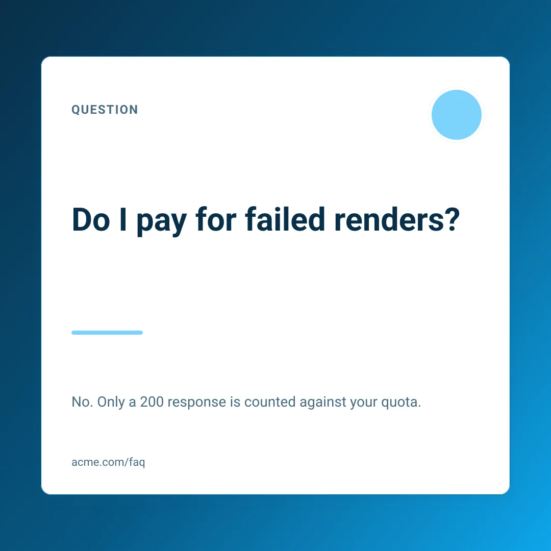 FAQ card