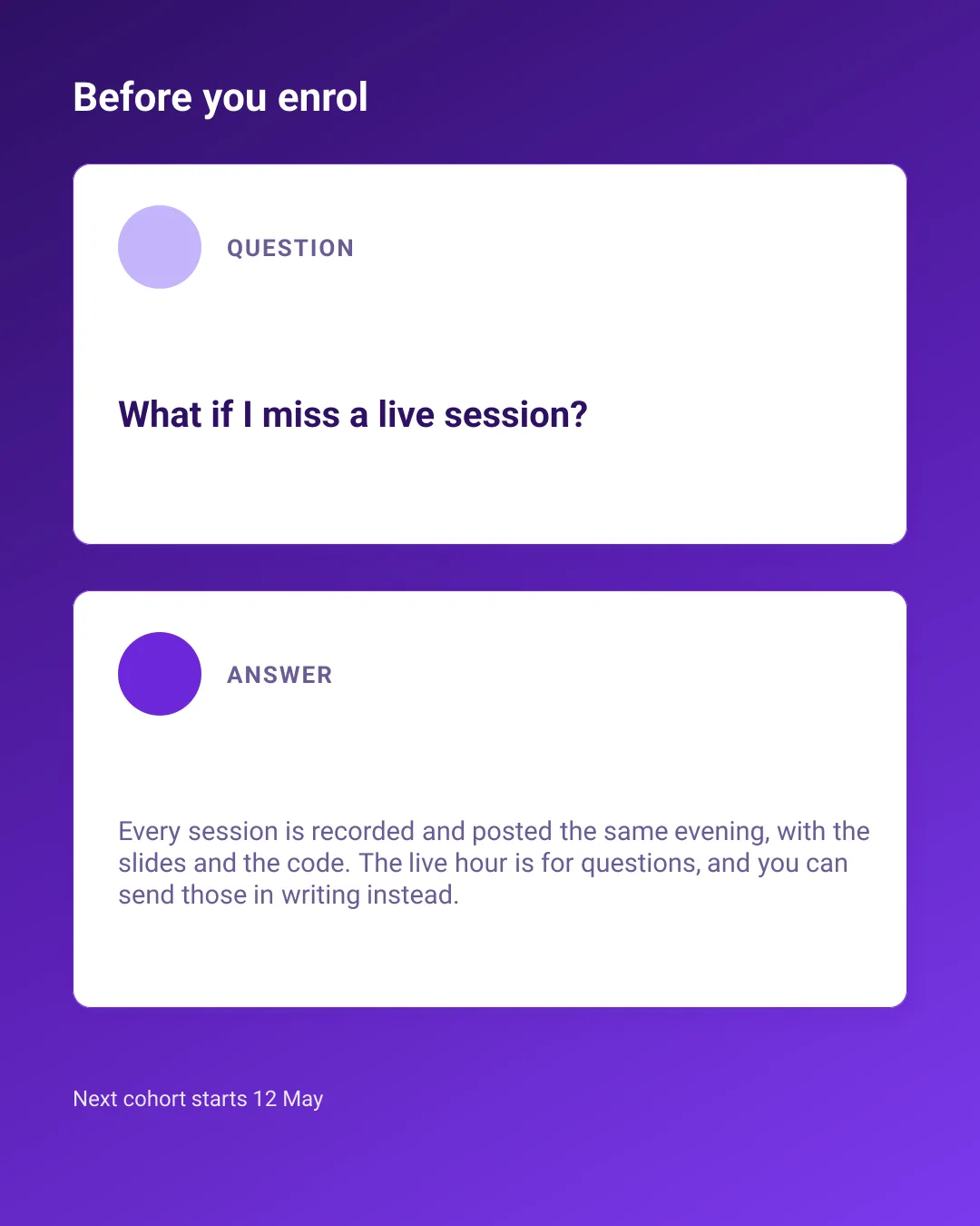 Course question