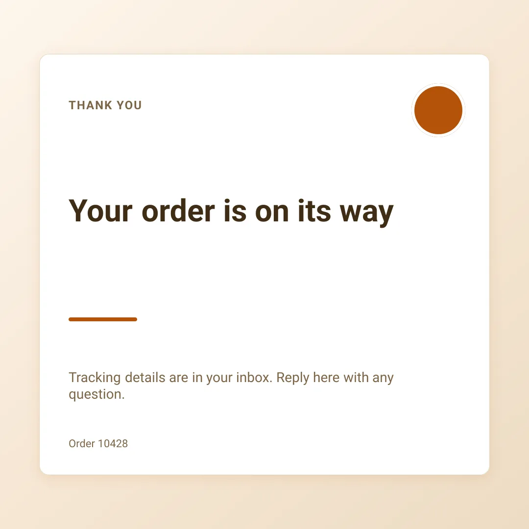 Thank you card